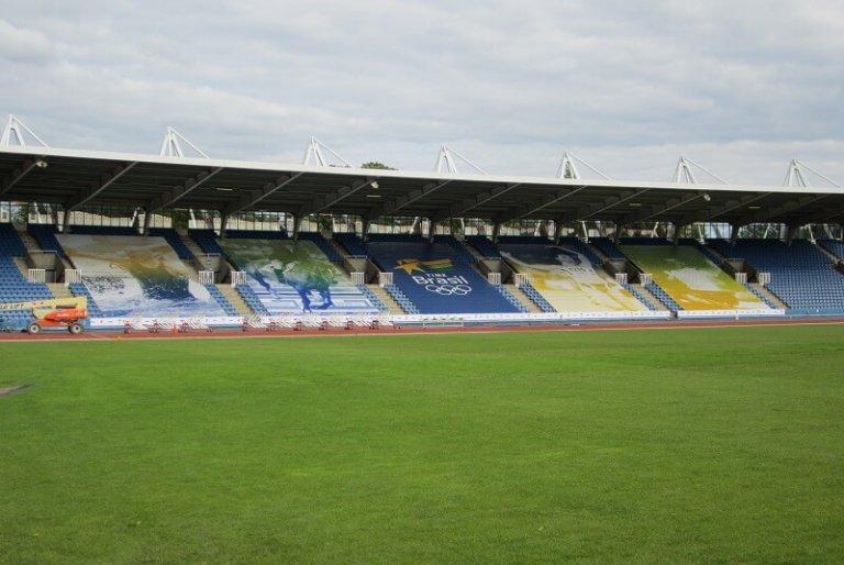 building wrap football stadium Sustainaprint